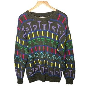Vintage Navallio Cotton Knit Pullover Sweater Medium
